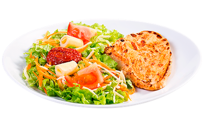Filé de Frango com Massa ou Salada